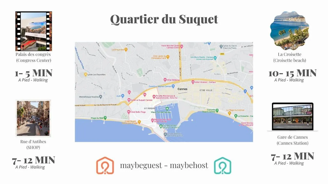C055-Bel Appartement Au Coeur Du Suquet Cannes